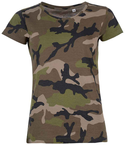 SOLS SOL01187 SOL'S Ladies Camo T-Shirt - COOZO