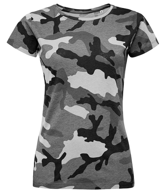 SOLS SOL01187 SOL'S Ladies Camo T-Shirt - COOZO