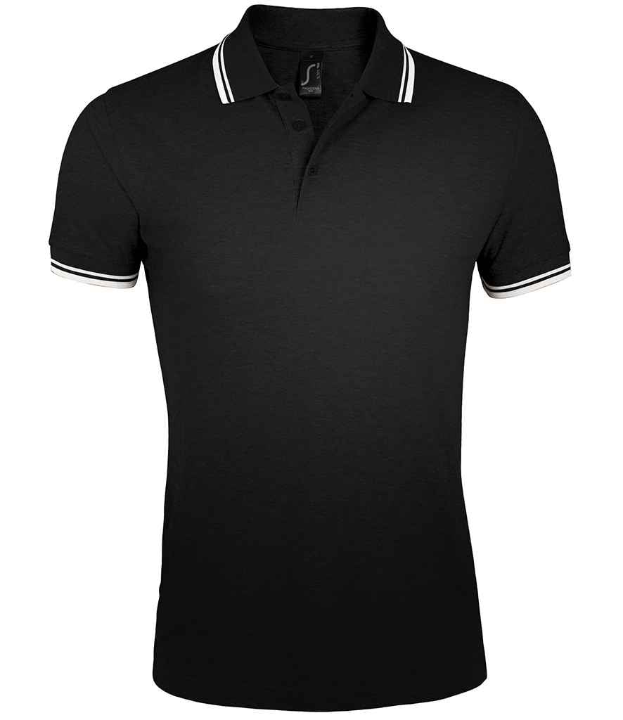 SOLS SOL10577 SOL'S Pasadena Tipped Cotton Piqué Polo Shirt - COOZO