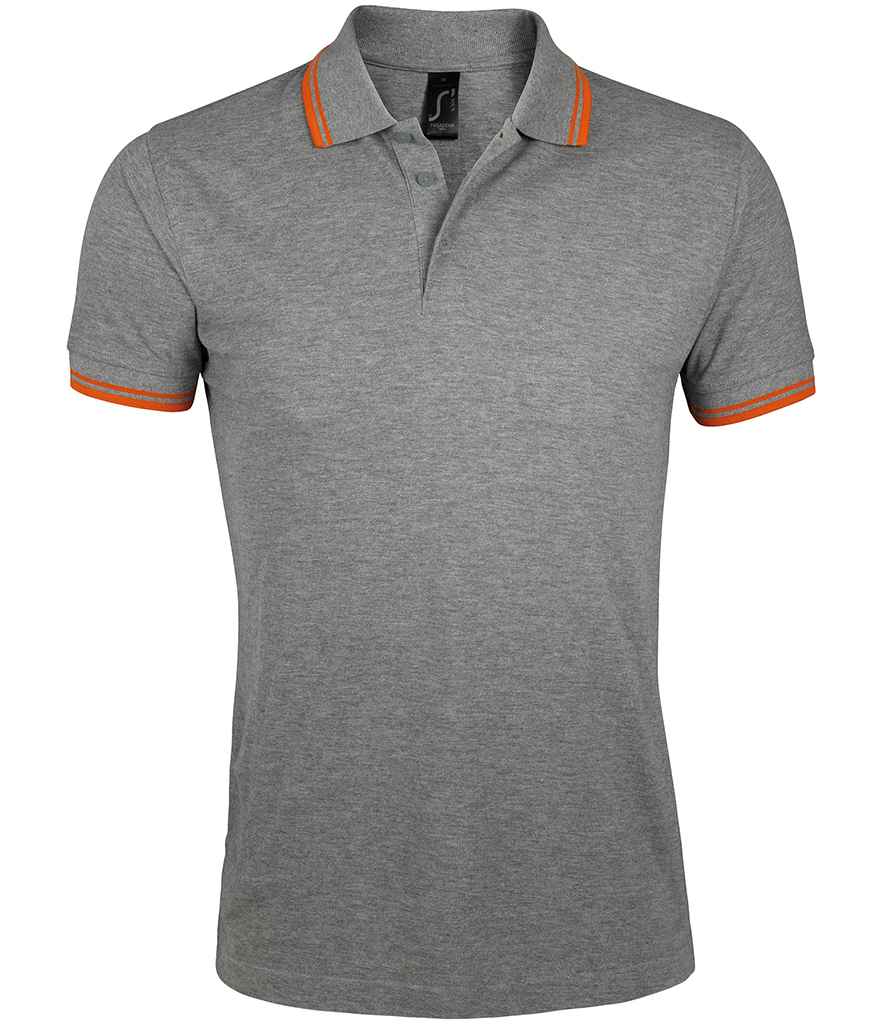 SOLS SOL10577 SOL'S Pasadena Tipped Cotton Piqué Polo Shirt - COOZO