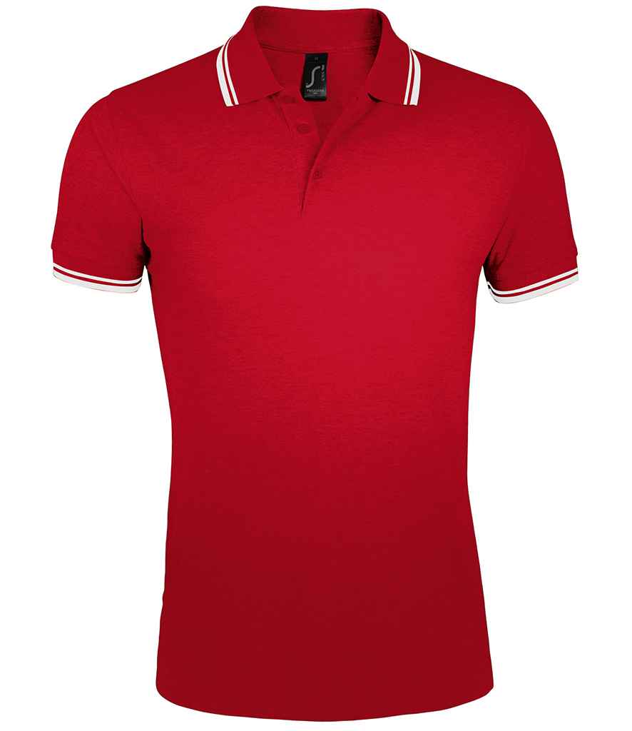 SOLS SOL10577 SOL'S Pasadena Tipped Cotton Piqué Polo Shirt - COOZO