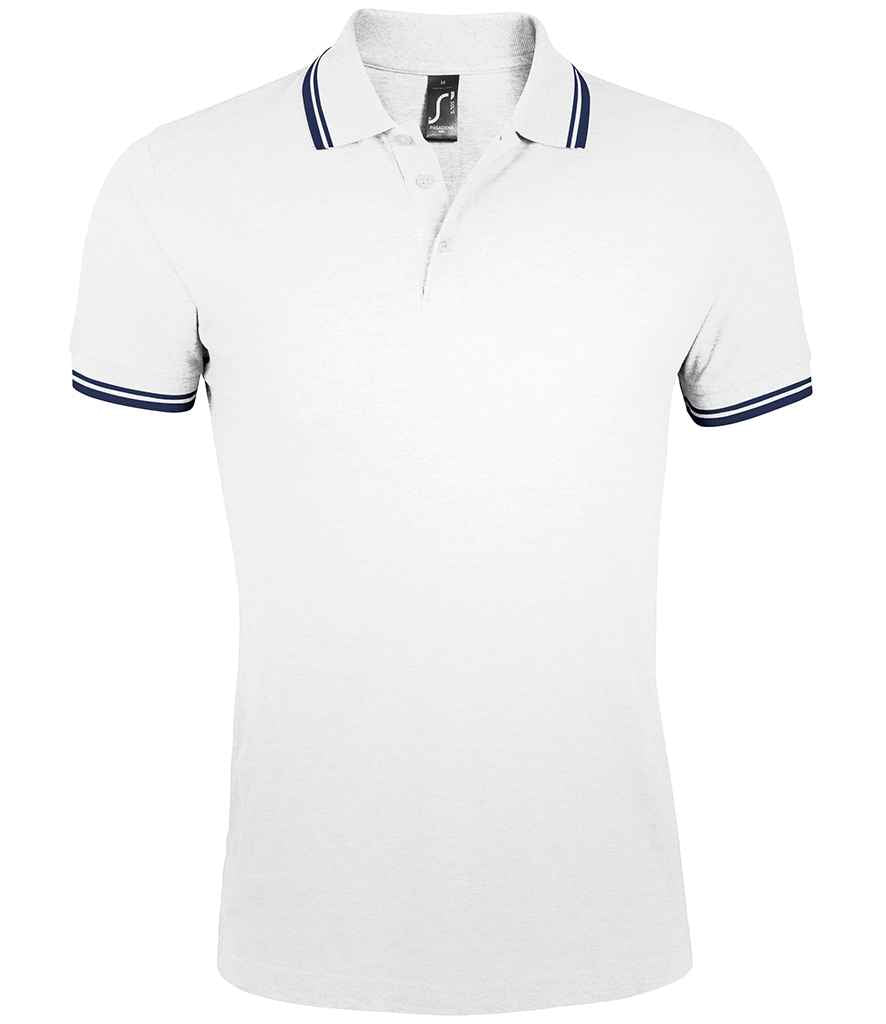 SOLS SOL10577 SOL'S Pasadena Tipped Cotton Piqué Polo Shirt - COOZO