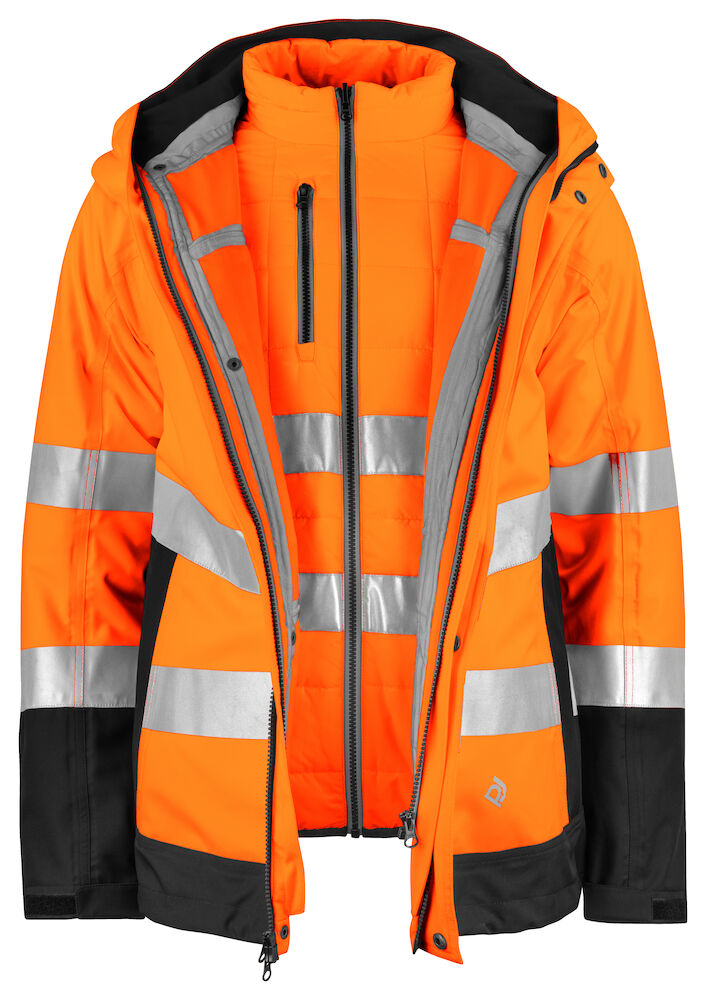 ProJob 6445 FUNCTIONAL JACKET 3-IN-1 EN ISO 20471 CLASS 3/2