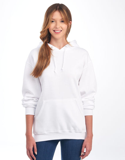 Jerzees 996M Unisex NuBlend Hooded Sweatshirt 2-ply hood with grommets