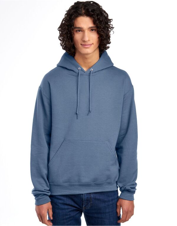 Jerzees 996M Unisex NuBlend Hooded Sweatshirt 2-ply hood with grommets