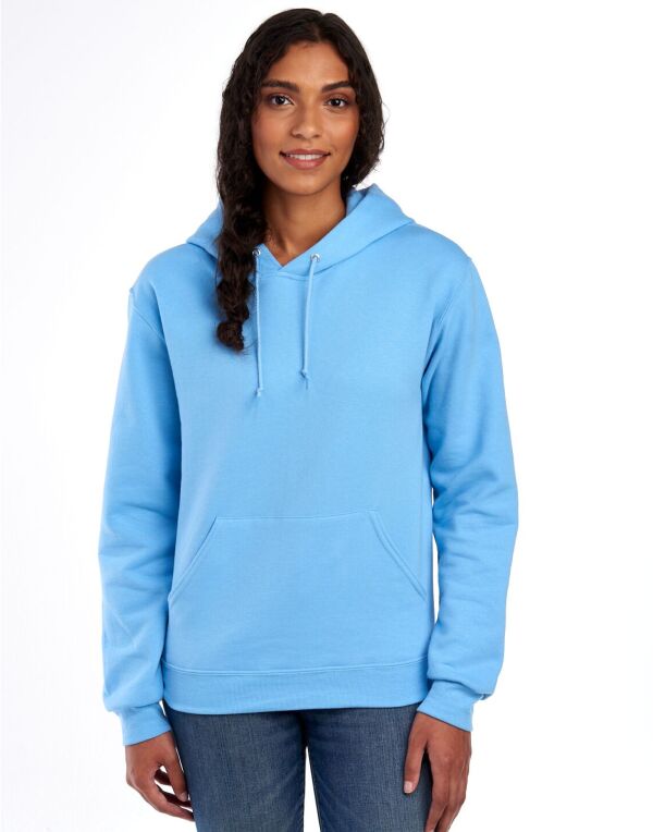 Jerzees 996M Unisex NuBlend Hooded Sweatshirt 2-ply hood with grommets