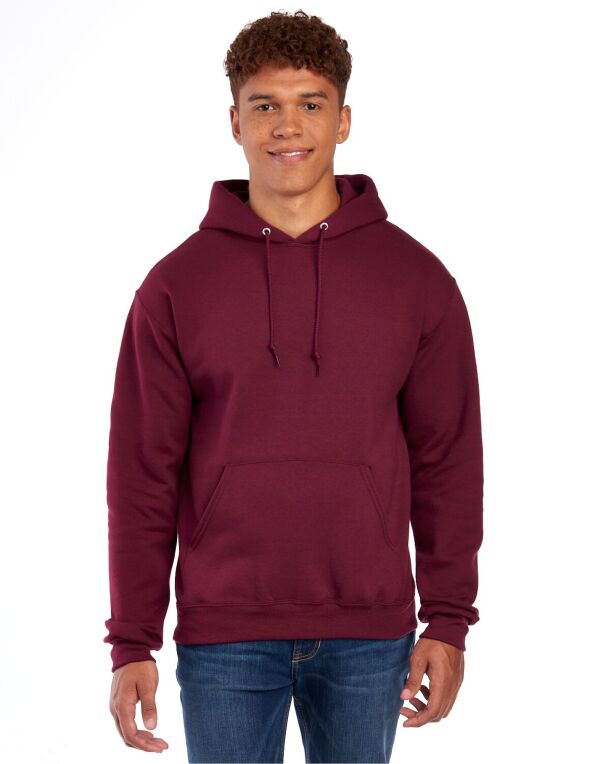 Jerzees 996M Unisex NuBlend Hooded Sweatshirt 2-ply hood with grommets