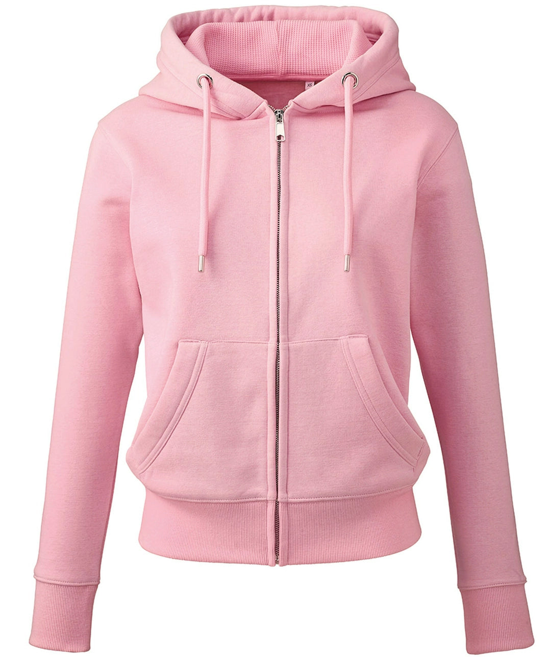 ANTHEM AM004 Women's Anthem full-zip hoodie Peached fabric soft-feel finish Waffle knit hood High polished - COOZO