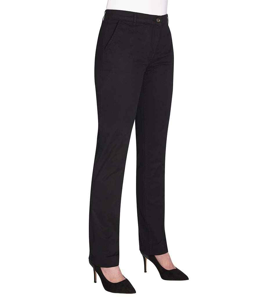 Brook Taverner BT2303 Ladies Houston Slim Leg Chino Trousers