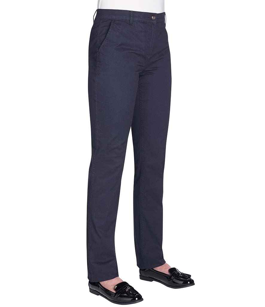 Brook Taverner BT2303 Ladies Houston Slim Leg Chino Trousers