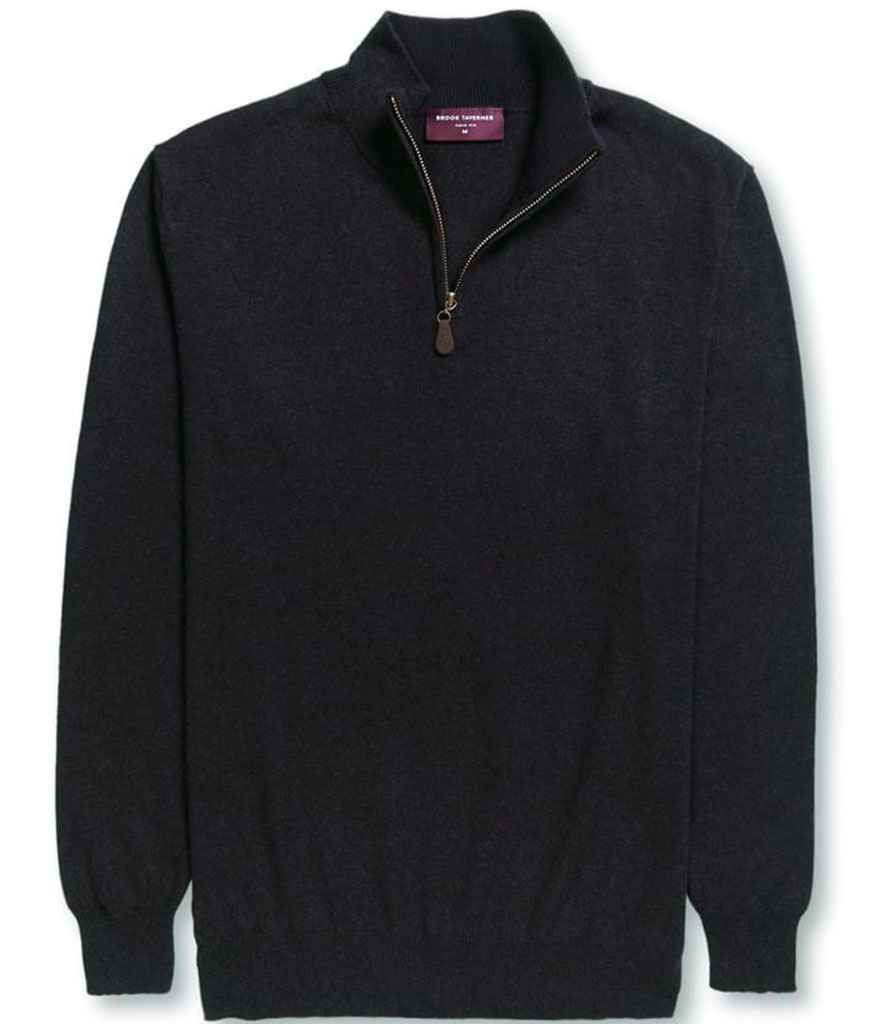 Brook Taverner BT7898 Dallas Zip Neck Sweater