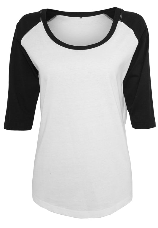 COOZO Ladies 3/4 Contrast Raglan T-Shirt - COOZO