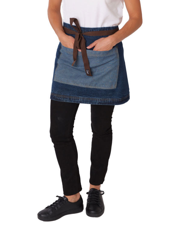 Dennys DP103B Denim Waist Apron with Contrasting Pocket