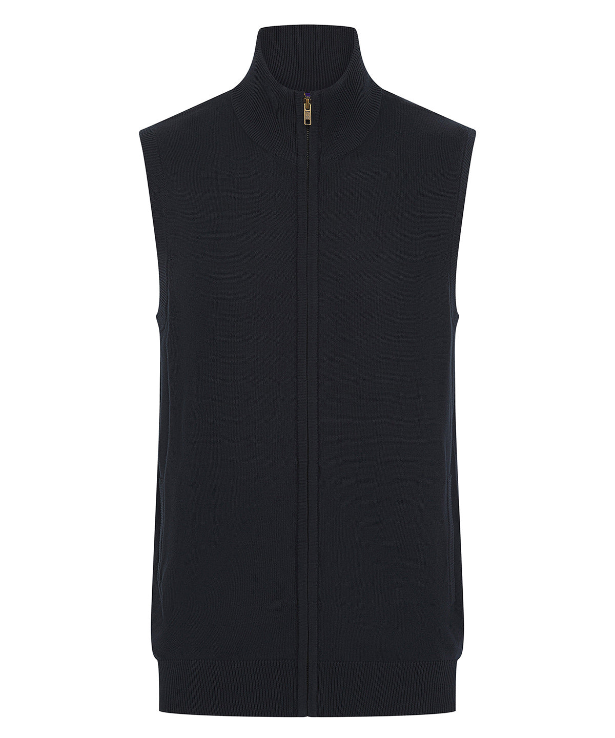 Henbury H711 MENS SLEEVELESS ZIP JUMPER