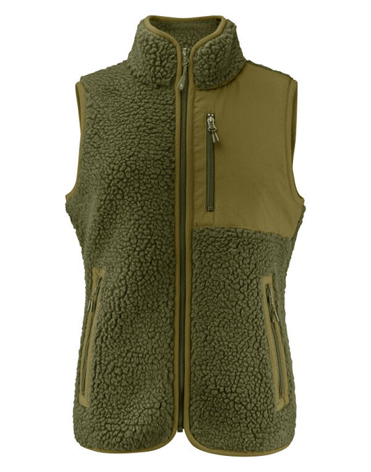 James Harvest HAR2121505 Ladies Kingsley Sherpa Fleece Vest