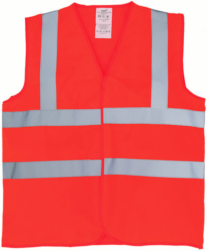 Yoko HVW100FR Flame-retardant hi-vis sleeveless waistcoat