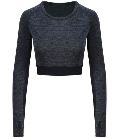 AWDis JC039 Just Cool Girlie Long Sleeve Crop Top - COOZO