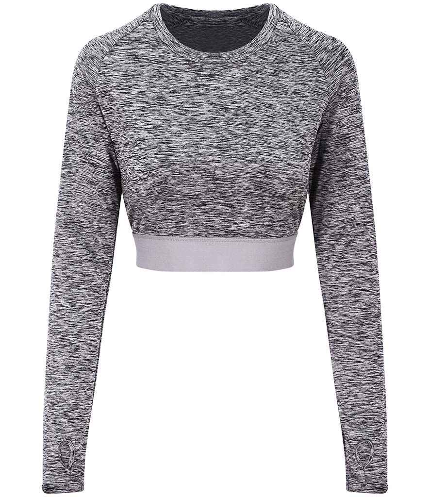 AWDis JC039 Just Cool Girlie Long Sleeve Crop Top - COOZO