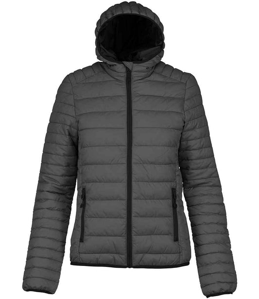 Kariban K6111 Ladies Lightweight Hooded Padded Jacket Polyester padding and lining