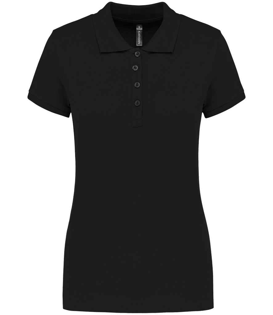 Kariban KB255 Ladies Slim fit Short Sleeve Piqu Polo Shirt 100% ringspun combed cotto Dark color