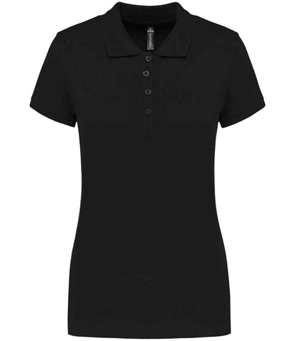 Kariban KB255 Ladies Slim fit Short Sleeve Piqu Polo Shirt 100% ringspun combed cotto Dark color