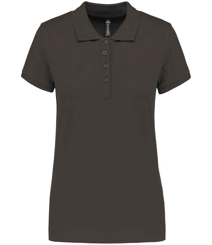 Kariban KB255 Ladies Slim fit Short Sleeve Piqu Polo Shirt 100% ringspun combed cotto Dark color