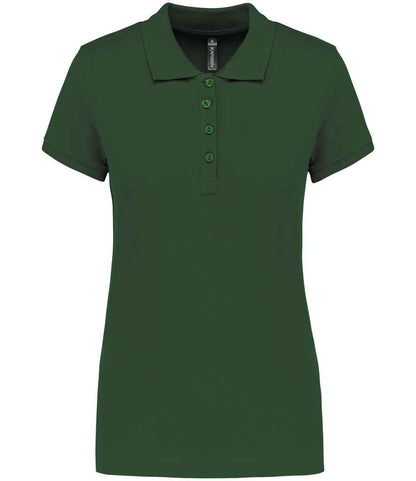 Kariban KB255 Ladies Slim fit Short Sleeve Piqu Polo Shirt 100% ringspun combed cotto Dark color