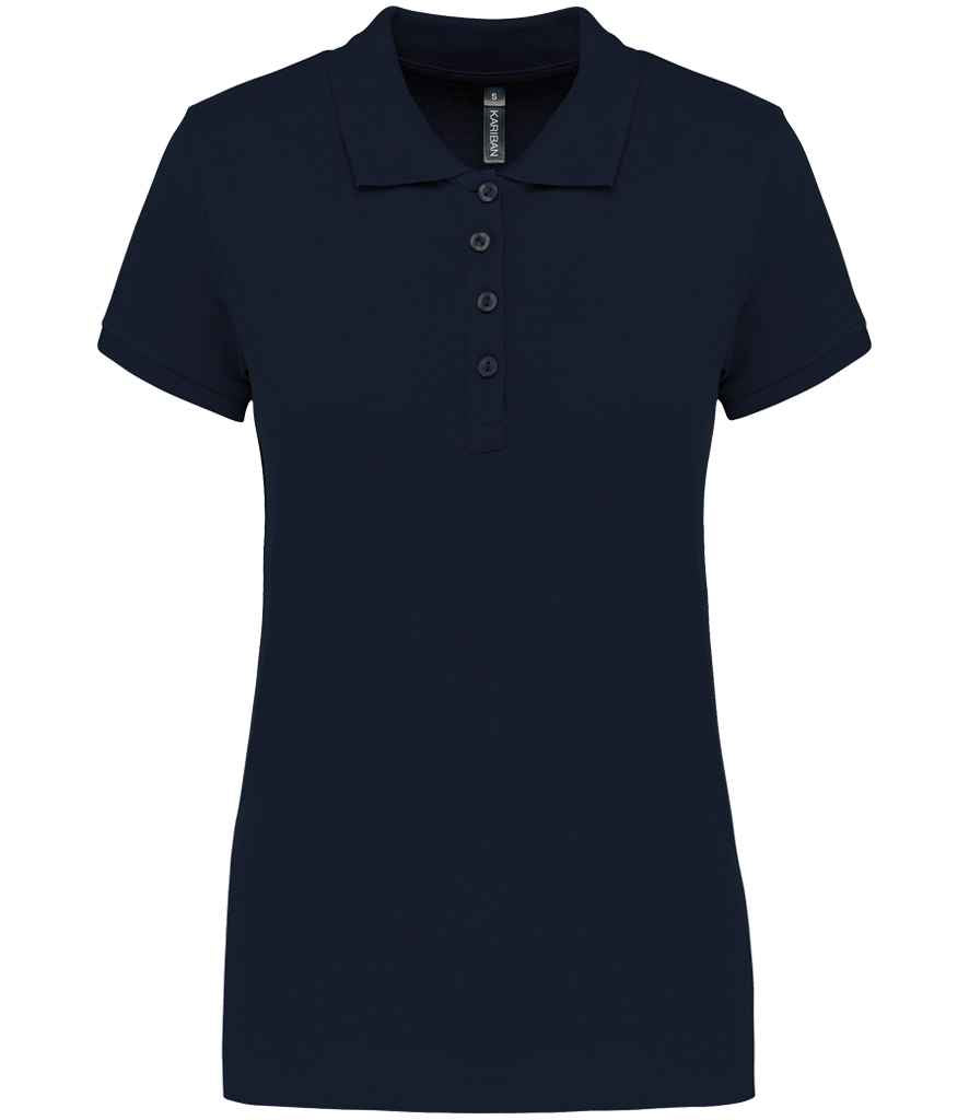 Kariban KB255 Ladies Slim fit Short Sleeve Piqu Polo Shirt 100% ringspun combed cotto Dark color