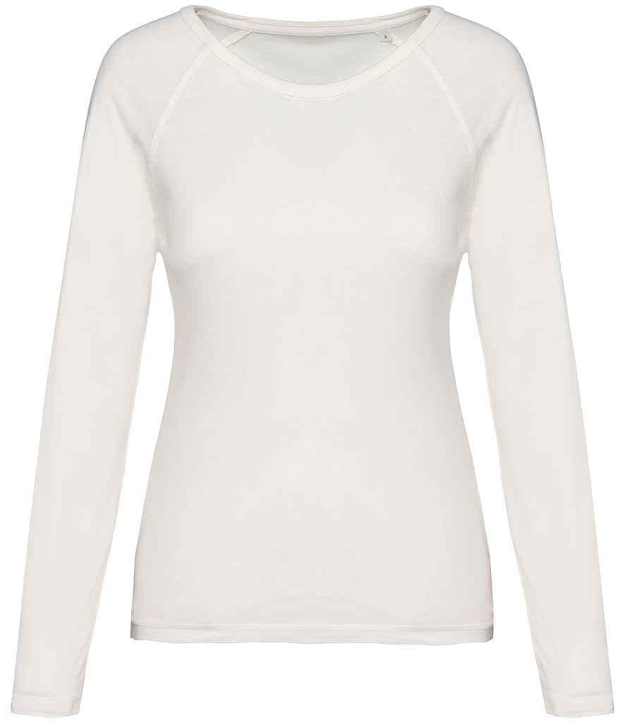 Native Spirit NS339 Ladies Raglan Long Sleeve Washed T-Shirt