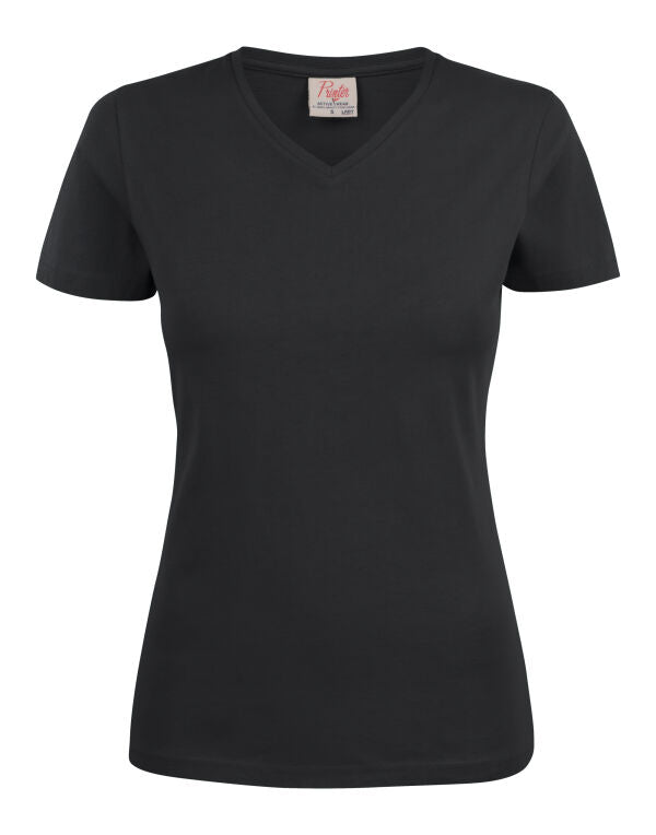 Printer Essentials PE2264025 Ladies Heavy V-Neck T-Shirt