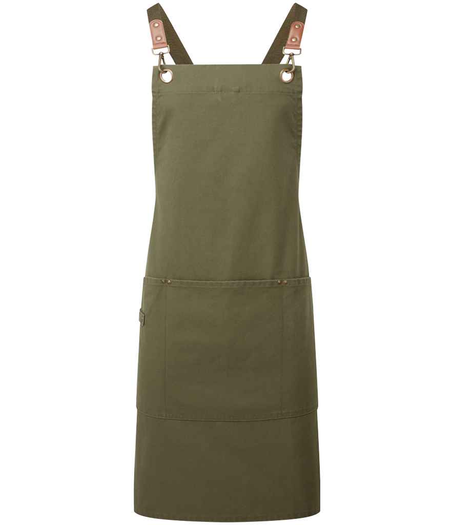 Premier PR182 Clip & Clasp Cross-Back Bib Apron