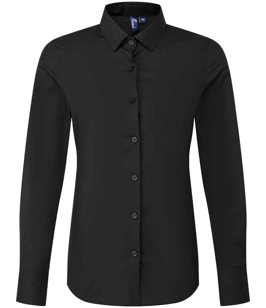 Premier PR303 Lds L/S Recyclight Poplin Shirt