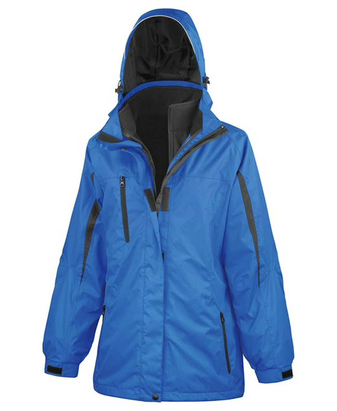 Result R400F Women's 3-in-1 Journey Jacket with softshell inner 100% Polyester ripstop Breathable wind proof (R400F) - COOZO