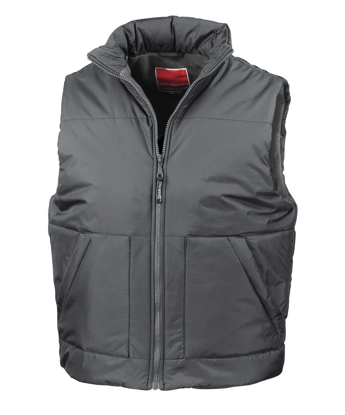 Result Fleece Lined Bodywarmer Embroidery Inner back zip(R44X) - COOZO