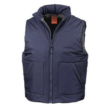 Result Fleece Lined Bodywarmer Embroidery Inner back zip(R44X) - COOZO