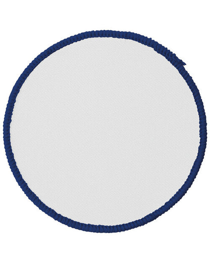 Ready Range RR01 Circular Badge with overlocked edge Great for print or embroidery(25 PACK)