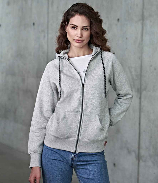 Ladies' Fashion Full Zip Hooded Sweat - COOZO