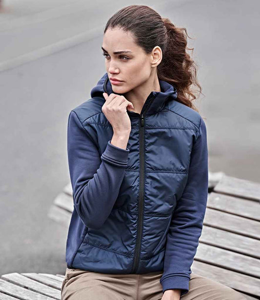 Tee Jays Ladies Hybrid-Stretch Hooded Jacket - COOZO