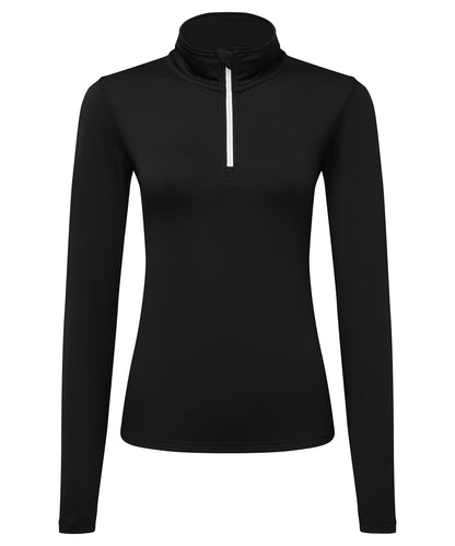 TriDri TR121 Women's recycled long sleeve brushed back ? zip top