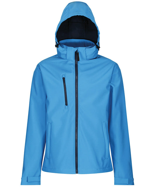 Regatta TRA701 Venturer 3-layer hooded softshell waterproof wind resistant and breathable jacket