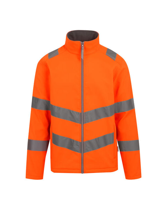 Regatta TRA712 Hi-Vis Pro Contract Ablaze 2 Layer Softshell Jacket (Class 3)