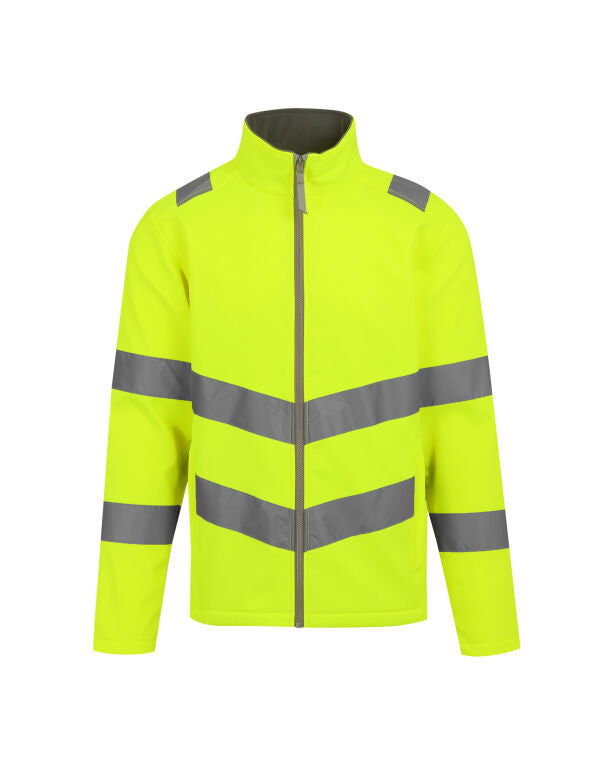 Regatta TRA712 Hi-Vis Pro Contract Ablaze 2 Layer Softshell Jacket (Class 3)