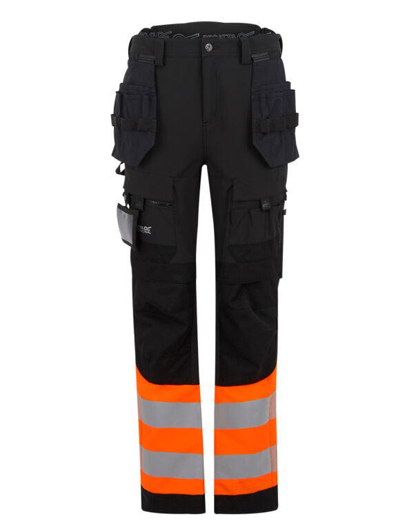 Regatta TRJ480R Hi-Vis X-Pro Stretch Holster Trousers (Class 1)