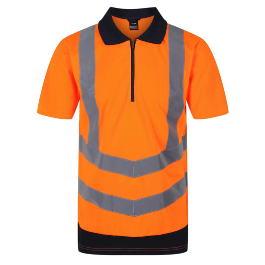 Regatta TRS189 Hi-Vis Pro Contrast Piqu Polo Shirt