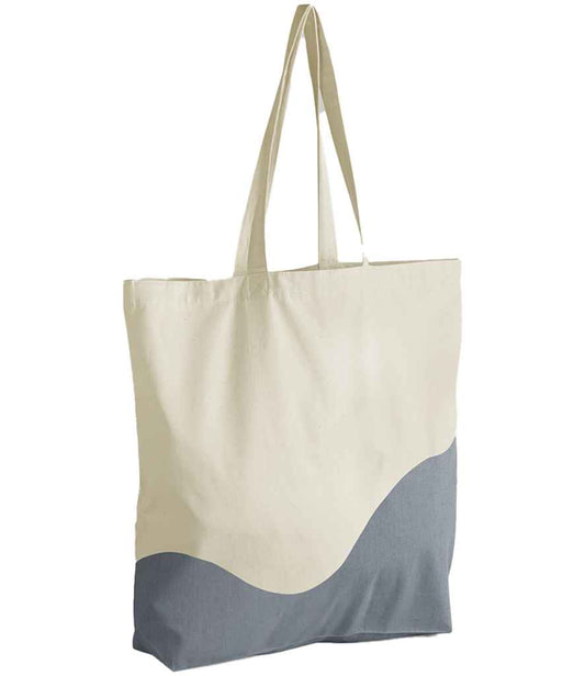 Westford Mill W235 Organic Cotton Wave Print Maxi Tote