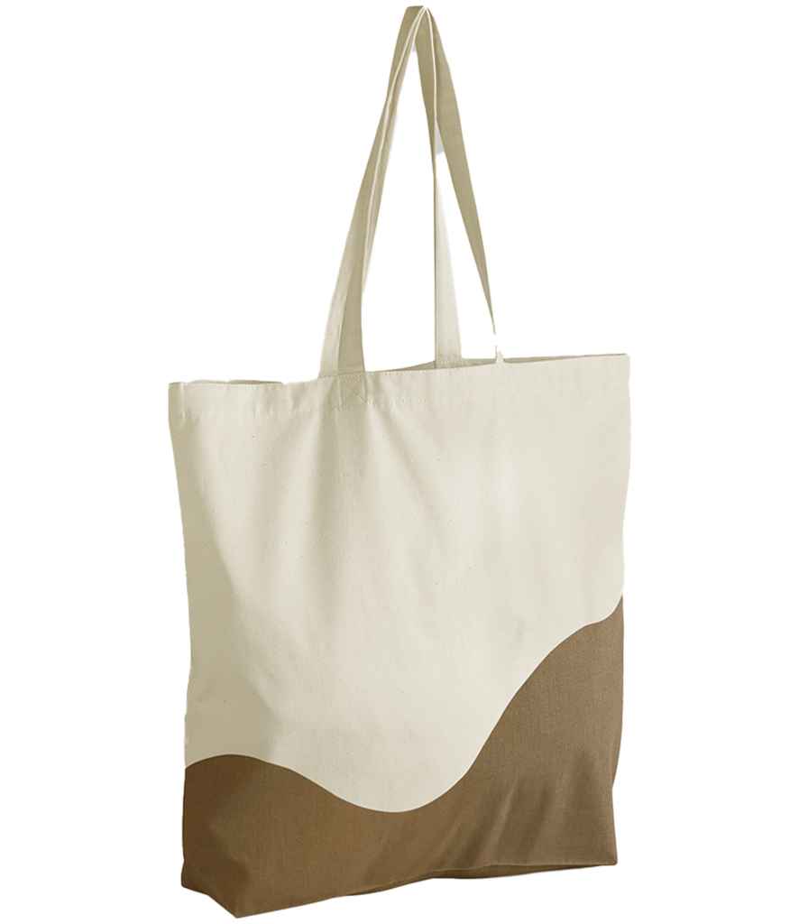 Westford Mill W235 Organic Cotton Wave Print Maxi Tote