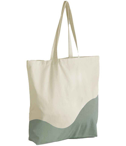 Westford Mill W235 Organic Cotton Wave Print Maxi Tote