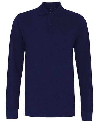 Asquith & Fox AQ030 Mens Classic Fit Long Sleeve Polo Shirt - COOZO