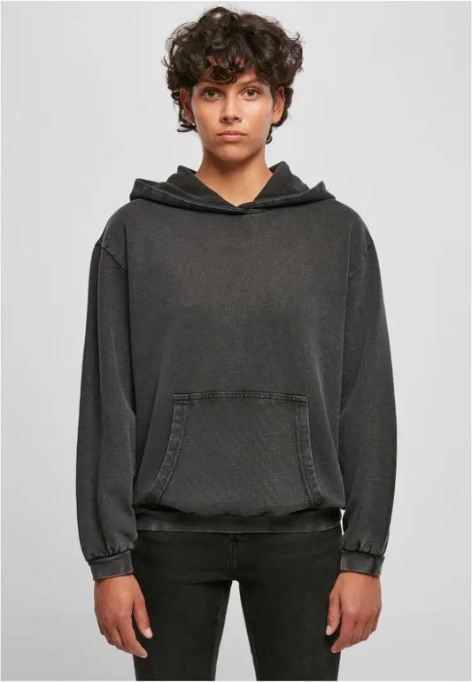 COOZO-Build your Brand Women's acid washed oversized hoodie (BY194)