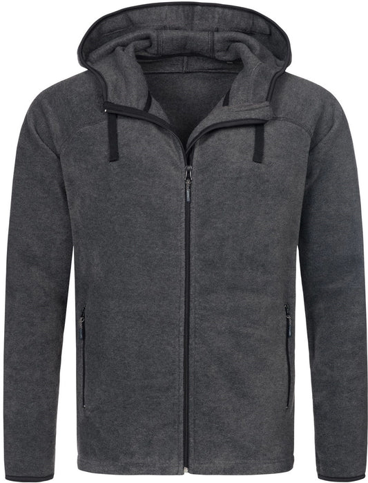 Stedman ST5040 Adult Power Hooded Full Zip Fleece - COOZO